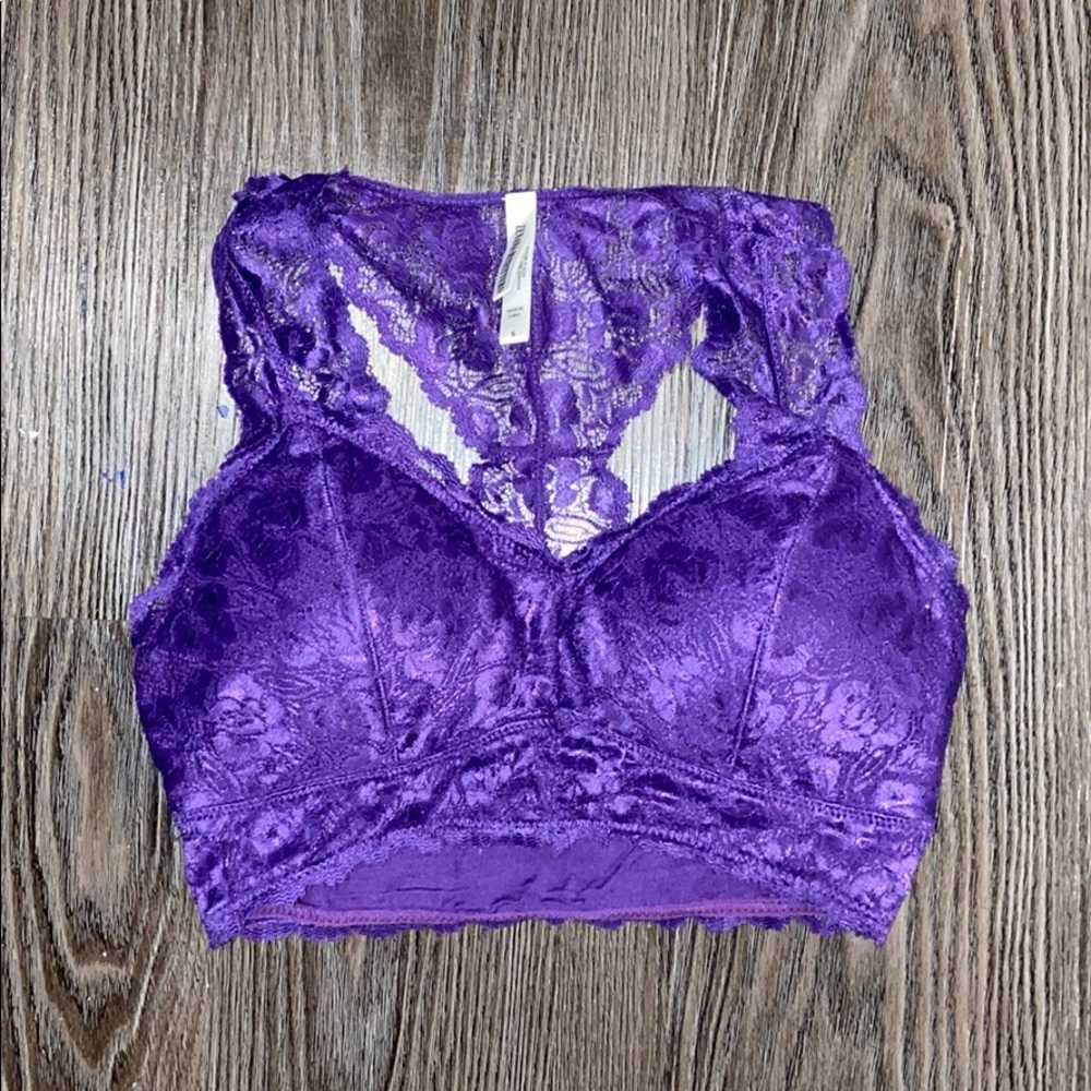 Purple bralette